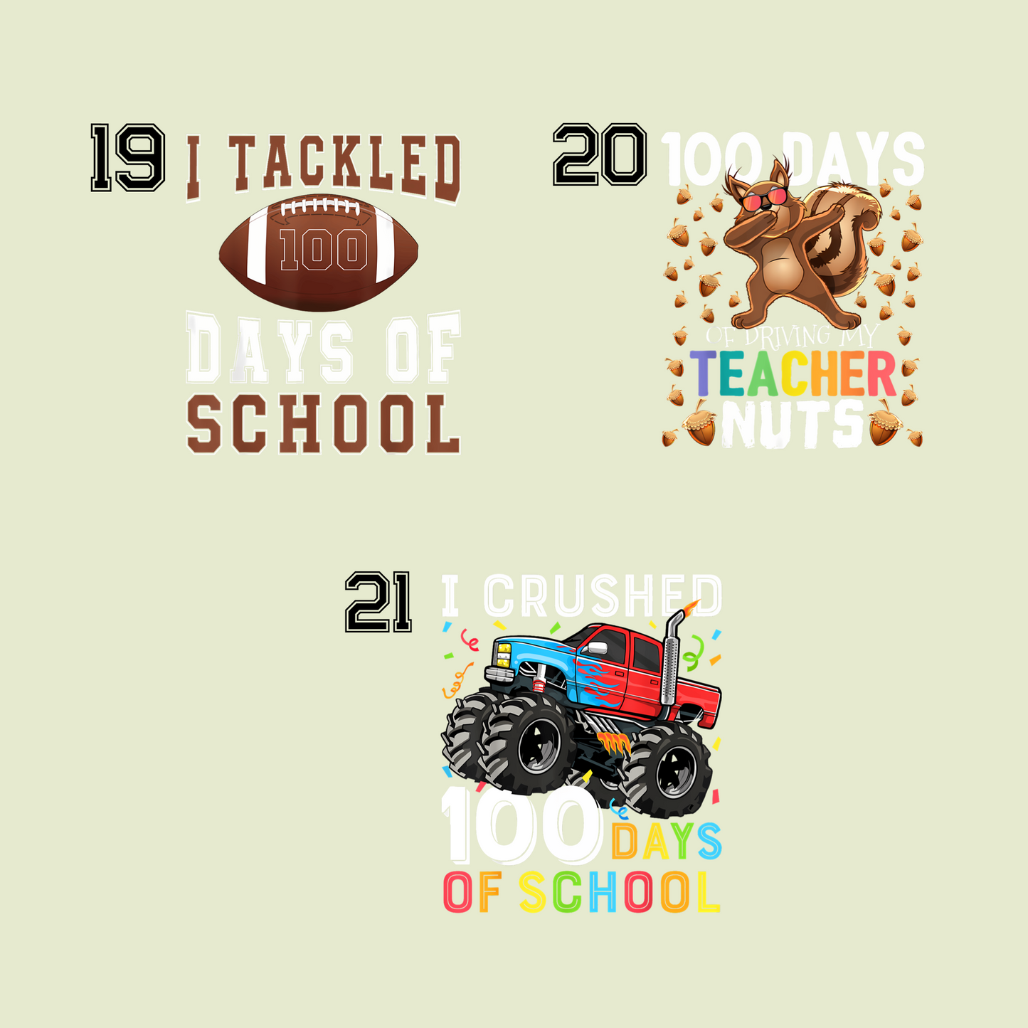 100 day of school tees