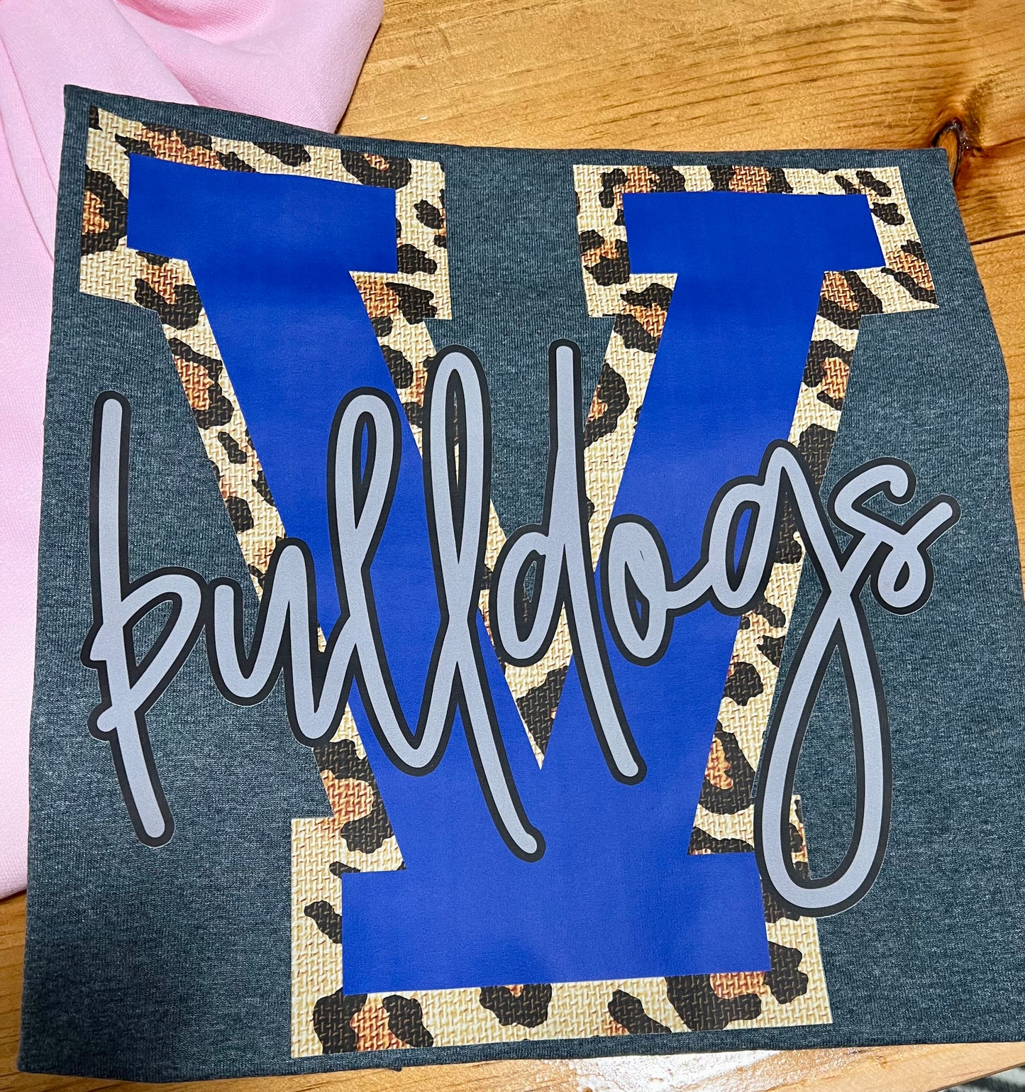 V Bulldogs - Royal, leopard, gray • DTF