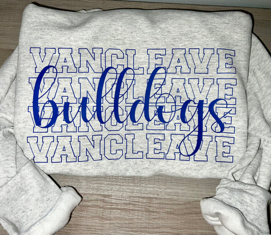 Vancleave Stack with Bulldogs script - direct to film