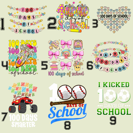 100 day of school tees