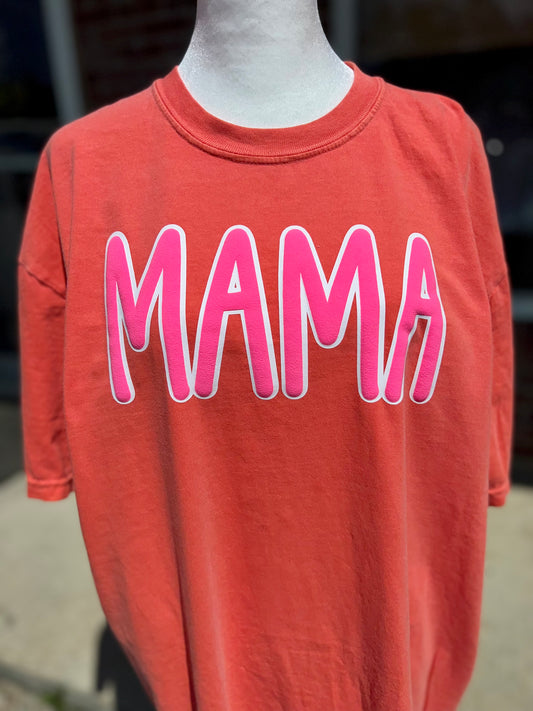 Mama double layered vinyl tee