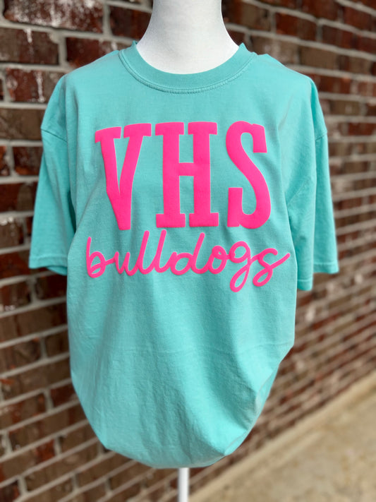 VHS bulldogs TEE (puff)