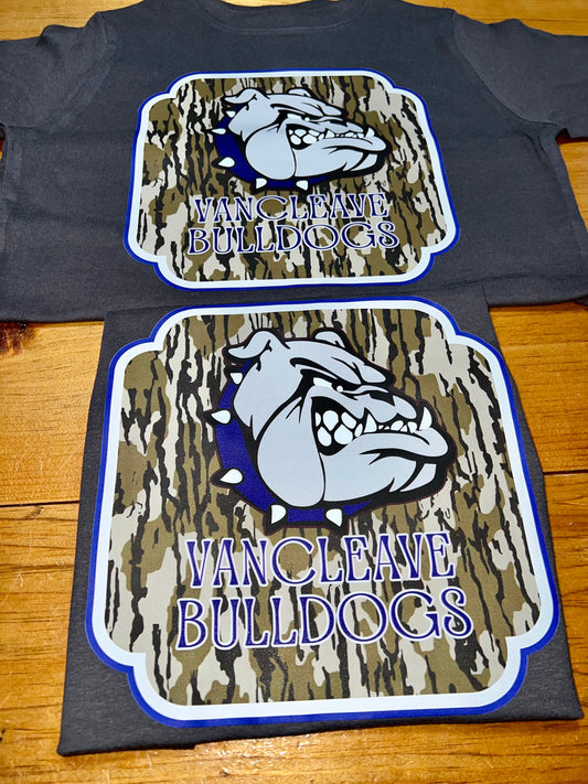 Bulldog Camo - direct to film print