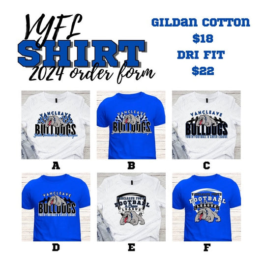 Vancleave Youth Football League - adult sizes