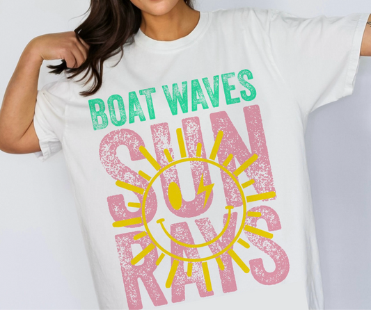 Boat Waves & Sun Rays