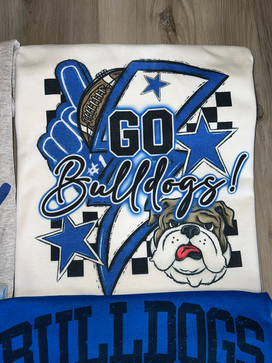 Go Bulldogs Football Tee