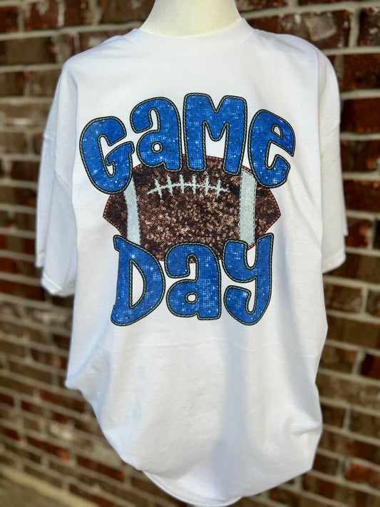 Faux Sequin Game Day