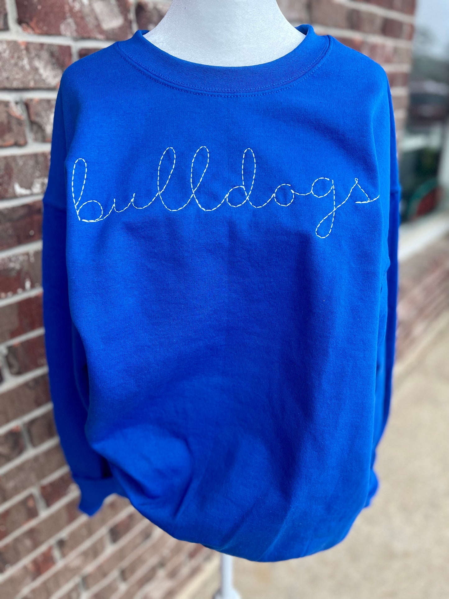 Bulldogs • Hand Stitch Script embroidery Font