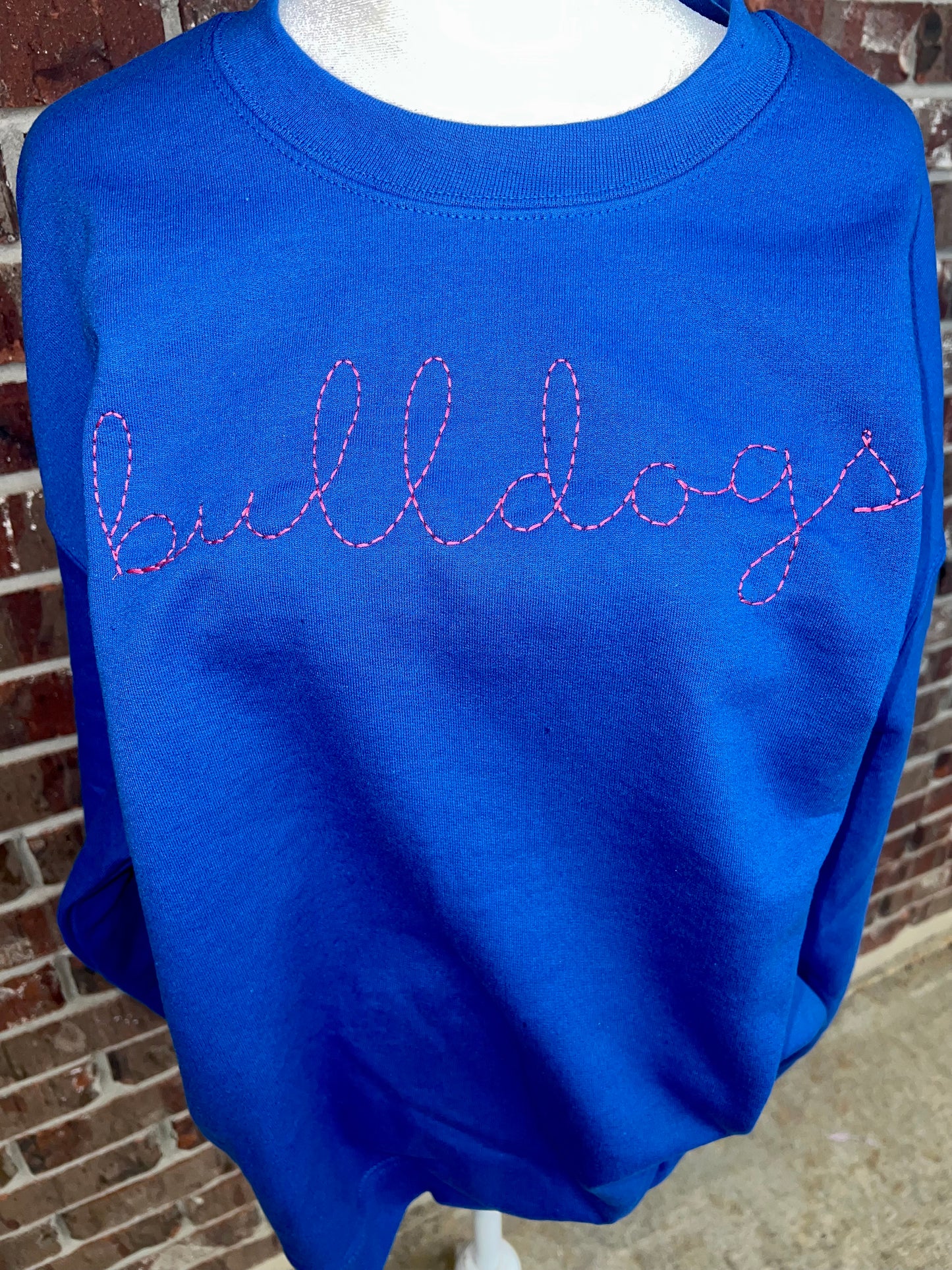 Bulldogs • Hand Stitch Script embroidery Font