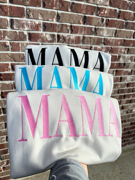Simple Mama Embroidery sweatshirt