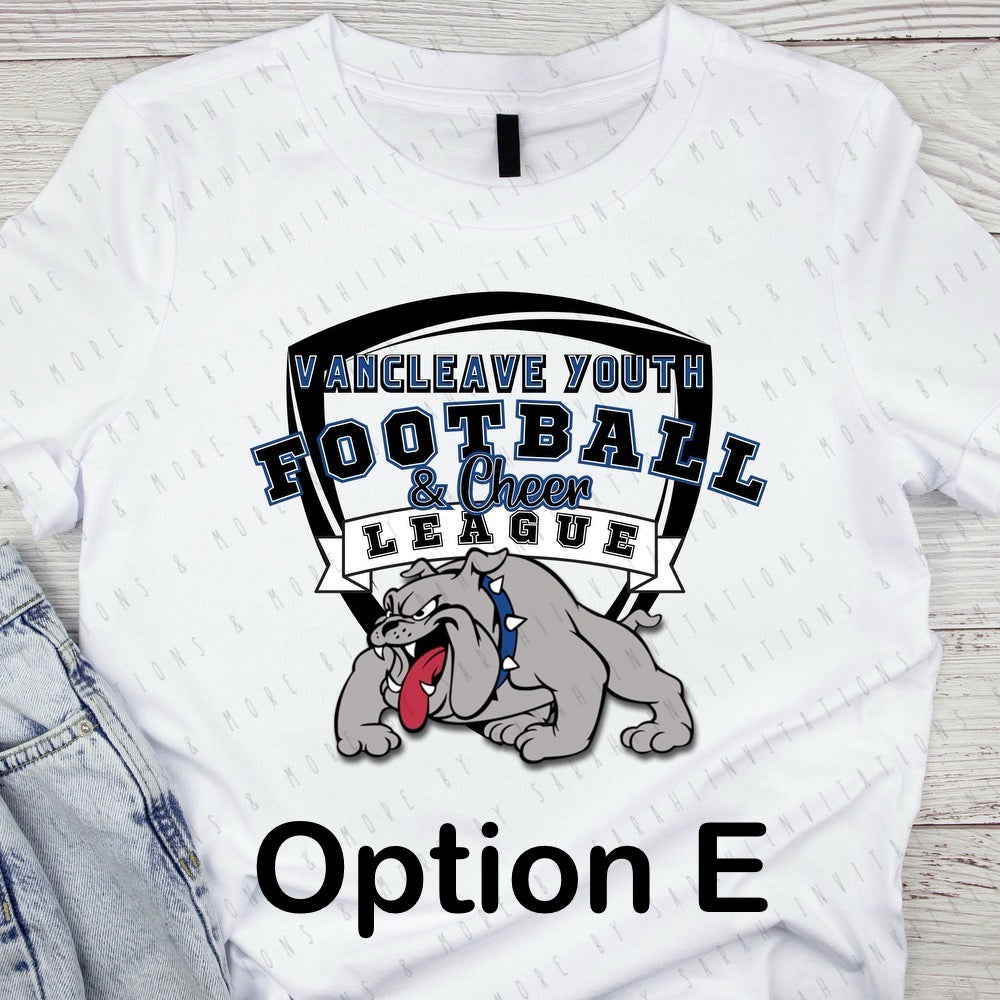 Vancleave Youth Football League - youth sizes