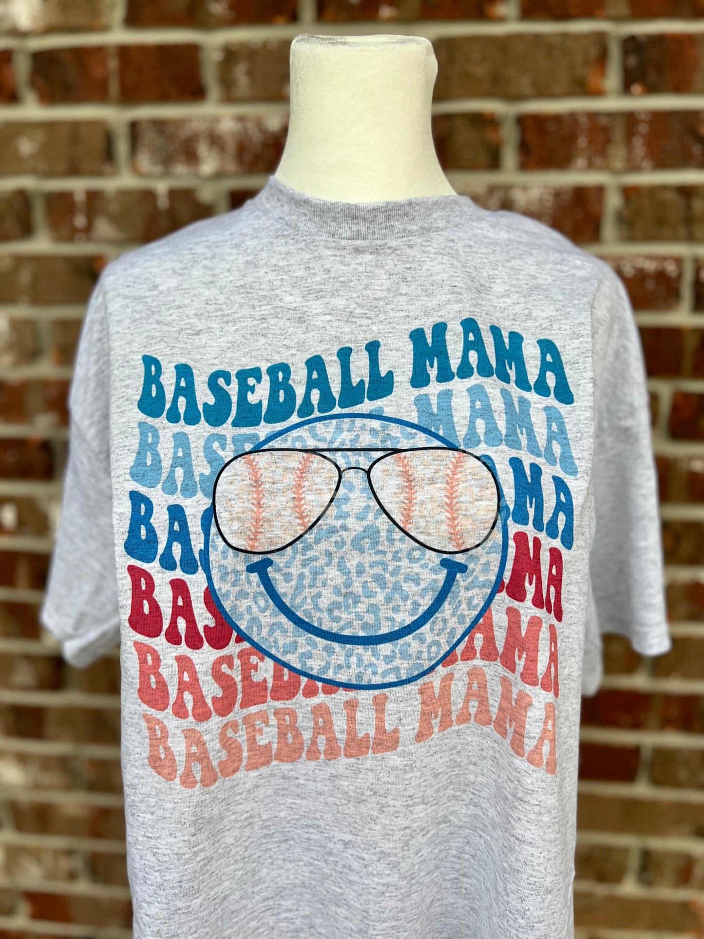 Baseball Mama Smiley