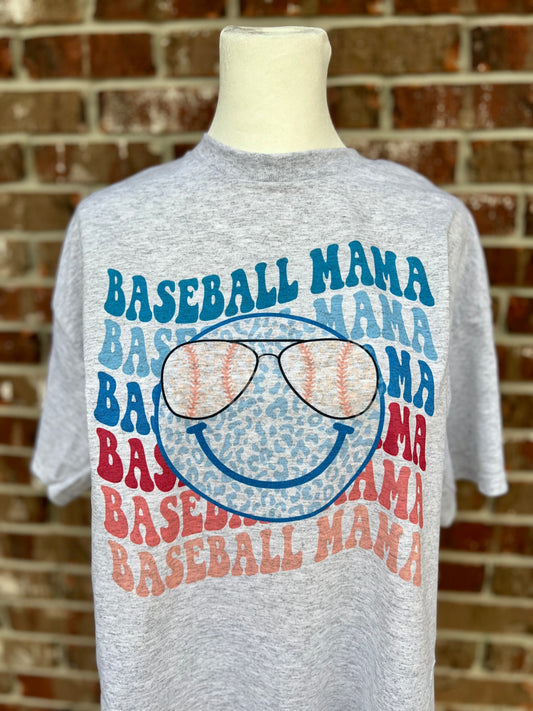 Baseball Mama Smiley