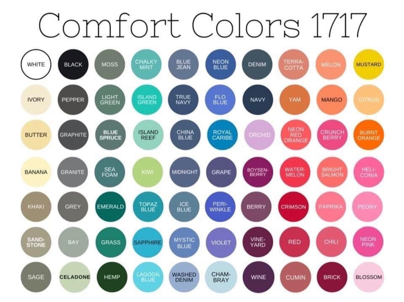 Comfort Color Puff Vinyl tee