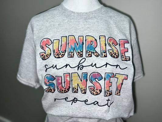 Sunrise Sunburn Sunset Repeat