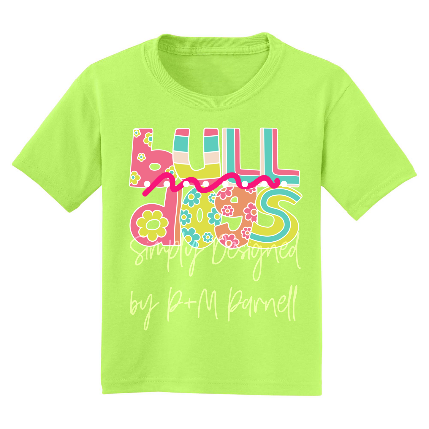 Neon Bulldogs Spirit tees - direct to film