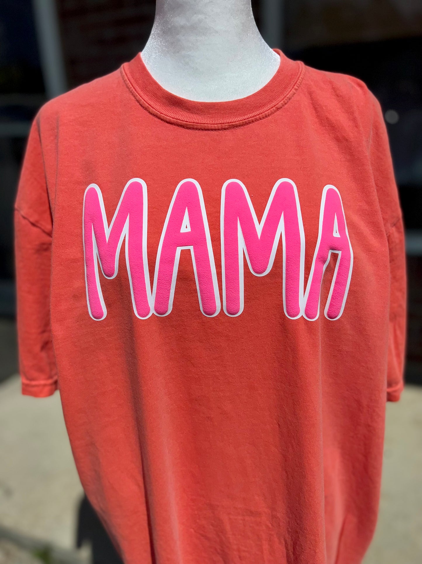 Mama double layered vinyl tee