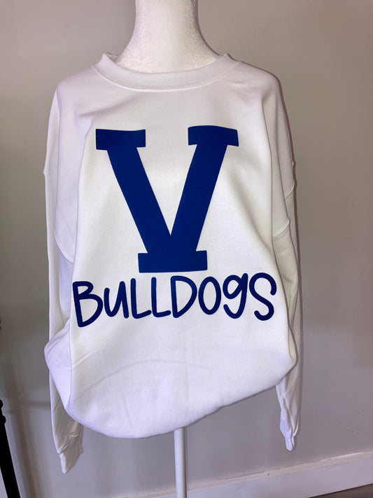 V Bulldogs (royal blue puff)