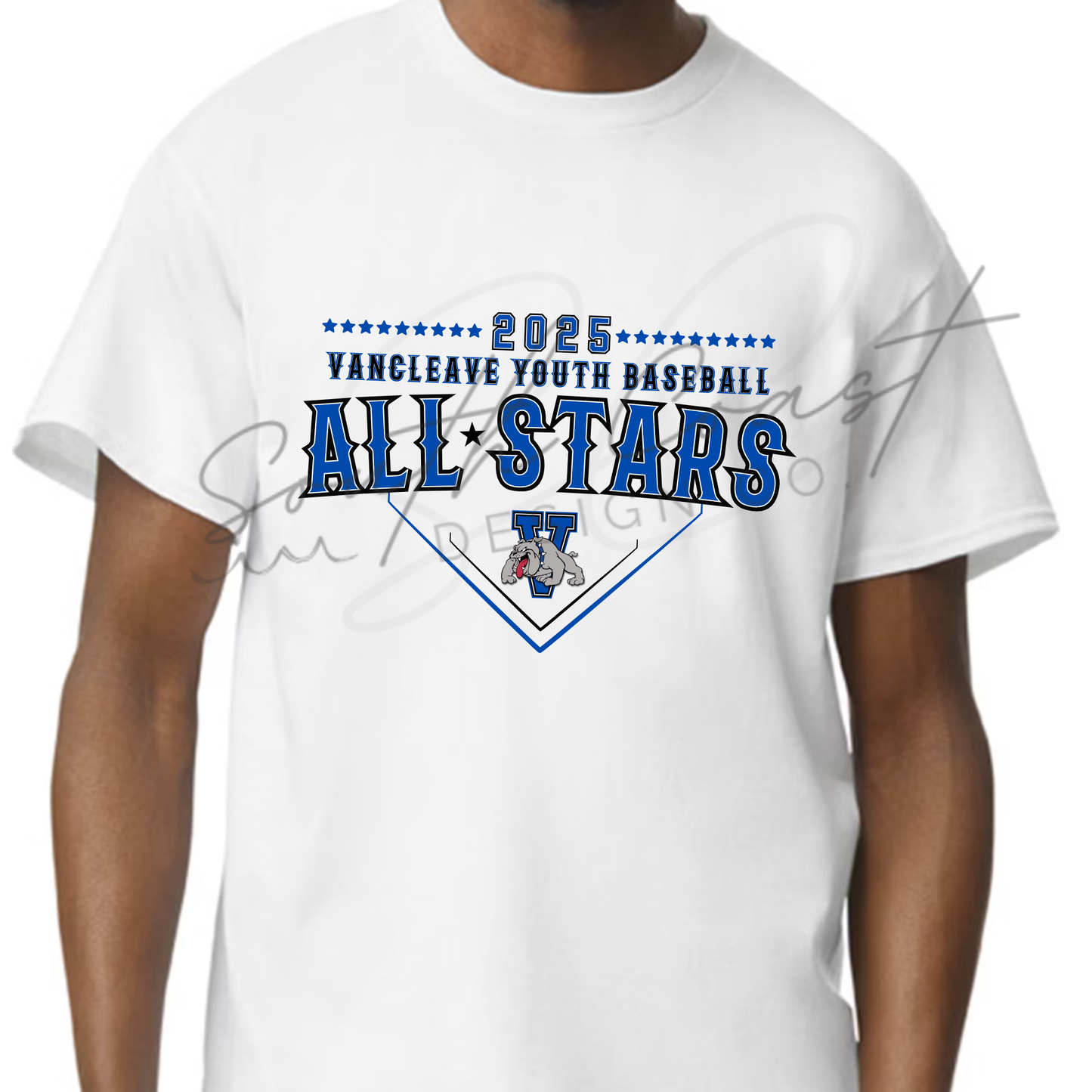 Vancleave Youth Baseball All Stars League 2025 - spirit shirts YOUTH SIZES