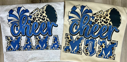 Leopard Cheer Mama/Mom
