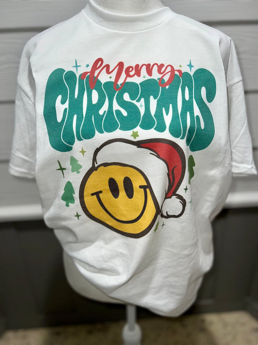 Merry Christmas smiley face hat